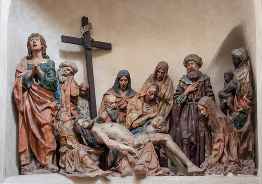 Piet&agrave; by Agostino Fonduli, Shrine of San Satiro, Church of Santa Maria presso San Satiro, Milan, Italy.