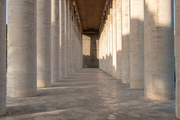 Museum of Roman Civilization, in the EUR district, Rome, Italy.