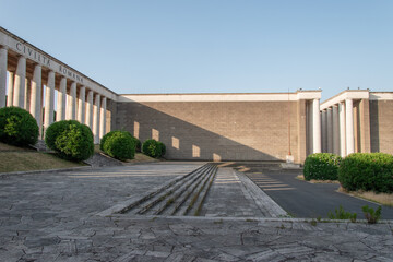 Museum of Roman Civilization, in the EUR district, Rome, Italy.