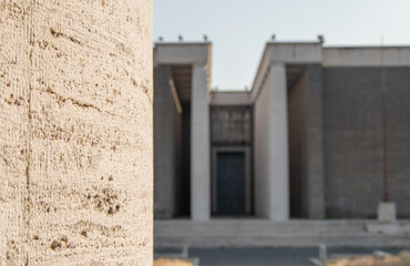 Museum of Roman Civilization, in the EUR district, Rome, Italy.
