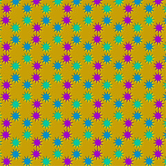 seamless pattern with colorful flowers