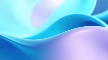Obraz premium abstract background with blue and purple 3D scene consisting of intertwining smooth lines and ribbons, abstract blue and purple background