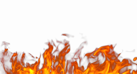 Flames of fire with black background