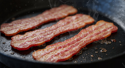 Celebrate National Bacon Lovers Day with Perfectly Crispy Fried Bacon sizzling in a Cast Iron Skillet