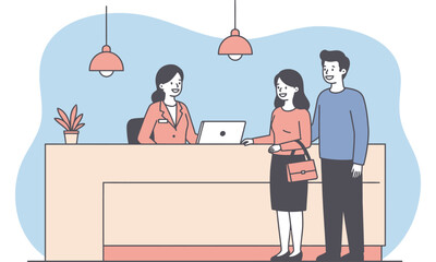  Modern Office Reception Scene