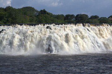Rivers in Venezuela, Orinoco and Caroni.
Two enormous rivers that have a huge flow of fresh water cross much of Venezuela.