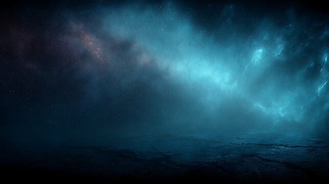 Dark moody outer space background with textured atmosphere