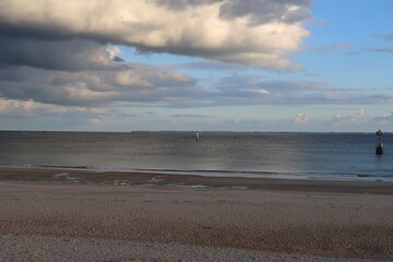 storm on the beach in Quiberon 