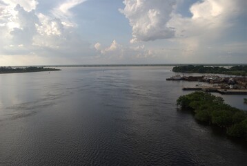 Rivers in Venezuela, Orinoco and Caroni.
Two enormous rivers that have a huge flow of fresh water...