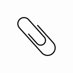 paperclip office icon sign vector