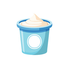 Yogurt Icon Isolated on a Transparent Background 