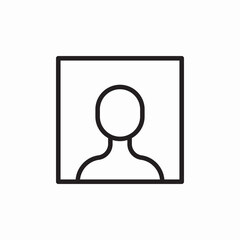 profile picture icon sign vector