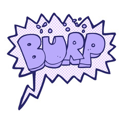 burp text in bright neon color