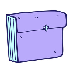 cartoon business files in bright neon color