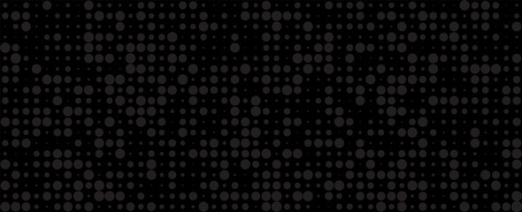 abstract vector colored round dots background - black