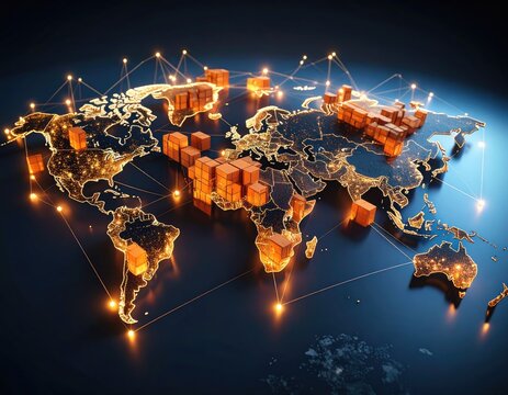 Global interconnected shipping network