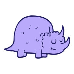 cartoon doodle prehistoric dinosaur in bright neon color
