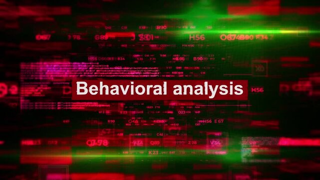 Behavioral analysis Words Related to Hacking HiTech Backgrounds
