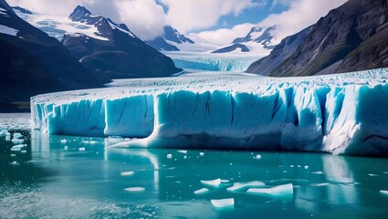 Abschmelzende Gletscherlandschaft