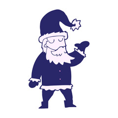 Obraz premium cartoon santa claus in bright neon color