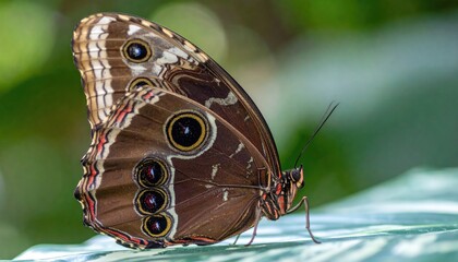 Close-up of a beautiful butterfly