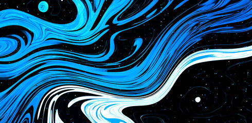 Swirling Cosmic Abstraction