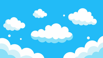 Seamless vector cloud patterns for summer sky wallpaper design