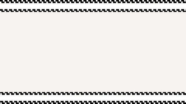 black and white frame with diamonds