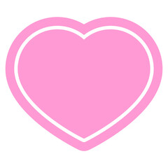 heart symbol graphic icon in bright neon color