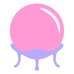 Crystal Ball in bright neon color