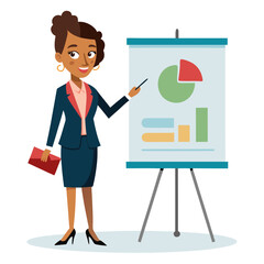 business woman presentation