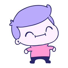 freehand drawn cartoon of kawaii older man in bright neon color