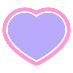 heart symbol graphic vector illustration icon in bright neon color