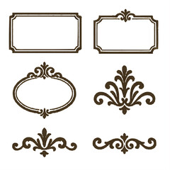 ヴィンテージ風 高級フレーム＆装飾パーツセット