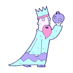 one of the three wise men in bright neon color