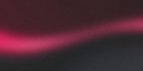 Abstract pink grainy gradient background. Noise texture. line. wave. Black. Colorful background for design. Banner, poster. Color combination.