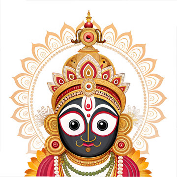 hindu god isolated on white background