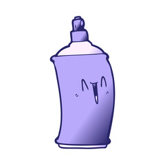 cartoon happy spray can in bright neon color