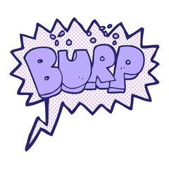burp text in bright neon color