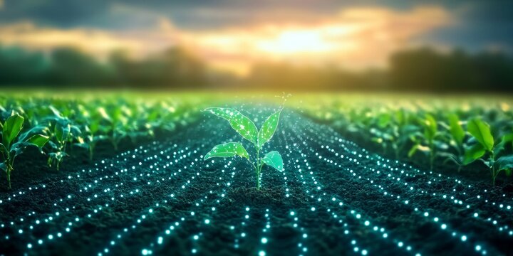 Advanced Farming Technologies Holographic Visualization for Monitoring Crop Health and Growth Data