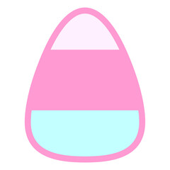 candy corn in bright neon color