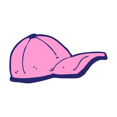 cartoon cap in bright neon color