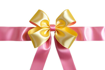 ribbon bow isolated on transparent background