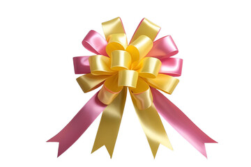 ribbon bow isolated on transparent background