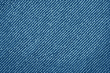 Blue denim texture vector background. Realistic jeans fabric pattern illustration. Classic textile material backdrop. Abstract clothing wallpaper design. Macro cloth surface.