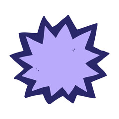 cartoon explosion in bright neon color