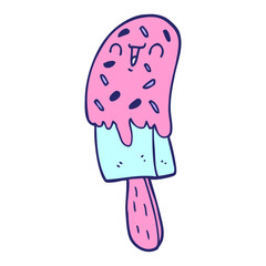 cartoon ice lolly