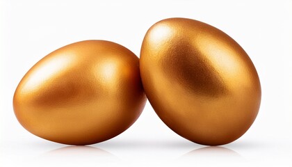 golden egg chicken isolated on a transparent background