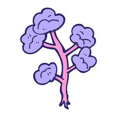 cartoon flowers in bright neon color