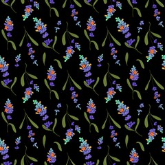 Lavender Wildflower Pattern